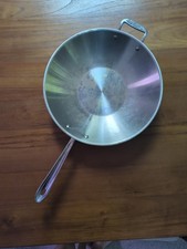 Usado, Frigideira All Clad Wok Pan aço inoxidável 14" comprar usado  Enviando para Brazil
