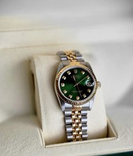 Rolex datejust green for sale  CHELMSFORD