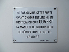 Plaque émaillée métier d'occasion  Gondreville