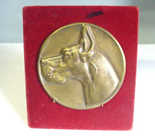 Medaille chien bronze d'occasion  Garons