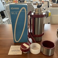 Garrafa de vácuo de parede dupla de aço inoxidável ZOJIRUSHI década de 1980 Japão 1,2 L. Vintage, usado comprar usado  Enviando para Brazil
