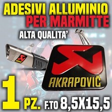 Adesivo akrapovic alluminio usato  Villaricca