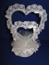 Usado, Novo Top de Bolo de Casamento Vintage Wilton "Heart Duo", 103-931 comprar usado  Enviando para Brazil