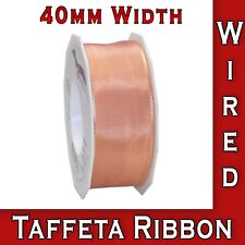 Wired taffeta ribbon for sale  HARROW