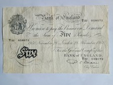 White fiver. bank for sale  ORPINGTON