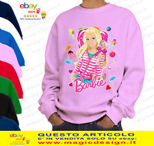 Barbie felpa raglan usato  Catania