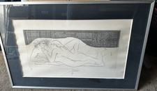 Lithographie étreinte signée d'occasion  Saint-Alban-Leysse