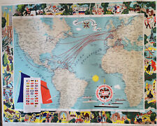 Affiche ancienne planisphere d'occasion  Avranches