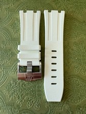 Audemars Piguet OEM pulseira de borracha branca + fivela Tang Royal Oak mergulhador offshore comprar usado  Enviando para Brazil