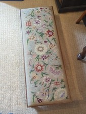 Antique floral needlepoint for sale  LONGFIELD