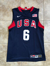 Usado, Camiseta Nike basquete de estrada NBA LeBron James Resgate Team USA Olympic 2008 G comprar usado  Enviando para Brazil