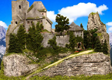 Diorama hintergrund burg gebraucht kaufen  Potsdam