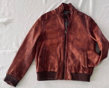 Lederjacke herren braun gebraucht kaufen  Bad Teinach-Zavelstein