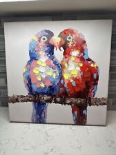 Colorful parrots canvas for sale  Lenexa