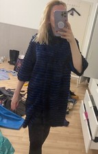 Pelzmantel hase blau gebraucht kaufen  Düsseldorf
