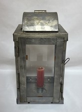 Lanterna ferroviária vintage estilo primitivo americano antigo de lata e vidro comprar usado  Enviando para Brazil
