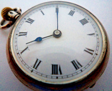 ANTIGO RELÓGIO DE BOLSO EDWARDIAN 1912 ALAVANCA SUÍÇA, RARO COROA ANTIGA PRATA comprar usado  Enviando para Brazil