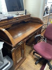 Massive walnut rolltop for sale  Bryan