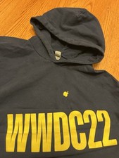 Moletom APPLE Logo WWDC 2022 Azul HOODIE Médio iPhone App Desenvolvedor Lã M comprar usado  Enviando para Brazil