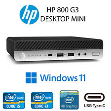 HP ELITEDESK 800 G3 DESKTOP MINI PC até 16GB RAM 480GB SSD WIN 11 USB-C, usado comprar usado  Enviando para Brazil