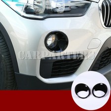 Tampa da lâmpada dianteira preta para BMW X1 F48 acabamento 2 peças 2016-2019 comprar usado  Enviando para Brazil