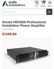 Amate audio hd1200 for sale  NEWCASTLE