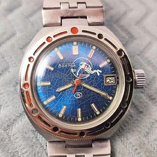 Usado, ⭐ Raro relógio soviético vintage Vostok Diver anfíbio automático 2416.B fabricado na URSS comprar usado  Enviando para Brazil