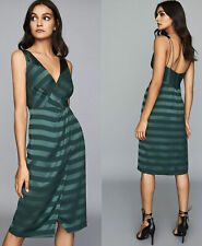Vestido midi REISS PIA listrado frente envoltório verde comprar usado  Enviando para Brazil