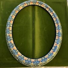 Cerâmica polonesa 13” moldura oval cerâmica artystyczna marcada flores Unikat HTF comprar usado  Enviando para Brazil