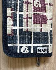 *CARTEIRA VANS - Vermelho Preto Branco Zíper Bi-dobrável Caveiras Skatista Surfista Masculino, usado comprar usado  Enviando para Brazil