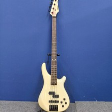 Baixo elétrico FERNANDES FRB-80 branco década de 1980 corpo de mogno braço de bordo rígido comprar usado  Enviando para Brazil