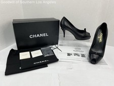 Chanel lambskin peep for sale  Long Beach