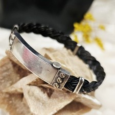 Bracelet argent poils d'occasion  Le Luc
