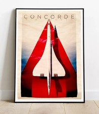 Poster retro concorde d'occasion  L'Isle-sur-la-Sorgue