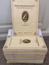 Cricket memorabilia society for sale  WORTHING