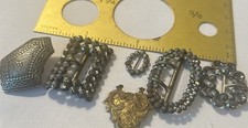 Usado, 6 fivelas de clipes de sapato individuais, aços rebitados corte individual França, 1 criança pequena comprar usado  Enviando para Brazil