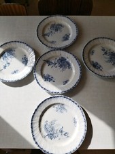 Série 5 pratos planos faiança Badonviller Trianon flores G1 comprar usado  Enviando para Brazil