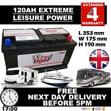 12V 120ah SOLAR PANEL POWER SUITABLE DEEP CYCLE LEISURE Battery Sealed for life, używany na sprzedaż  Wysyłka do Poland