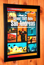 Grand Theft Auto GTA San Andreas PS2 Xbox PS3 pôster promocional antigo / página de anúncio emoldurada. comprar usado  Enviando para Brazil