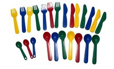 Usado, Conjunto de Talheres Battat Infantil Plástico Brincar 24 Peças Multicolor 5" comprar usado  Enviando para Brazil