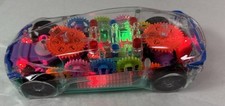 Brinquedo de carro transparente iluminado divertido e interativo brinquedo de carro elétrico para música infantil comprar usado  Enviando para Brazil