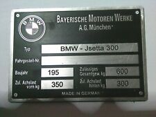 Typenschild bmw isetta gebraucht kaufen  Deutschland