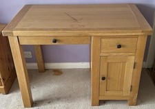 Oak computer desk for sale  STROUD