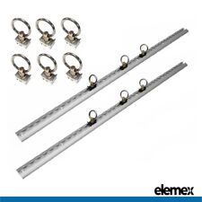 Trilho âncora 1 metro reboque trilho ponto amarrar (2x trilho + 6x anéis) LTrack comprar usado  Enviando para Brazil