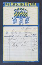 Facture 1920 biscuits d'occasion  Nantes-
