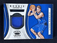 2018-19 Panini Crown Royale Luka Doncic #RJ-LDC Patch Jersey RC Rookie Mavericks comprar usado  Enviando para Brazil