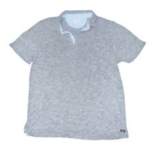 Camisa polo gris manga corta Faherty para hombre talla grande segunda mano  Embacar hacia Mexico