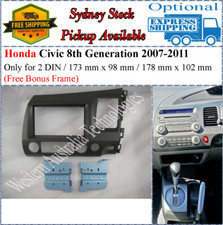 Usado, Kit de painel Fascia facia compatível com Honda Civic 2006-2011 8ª geração duplo dois 2 DIN comprar usado  Enviando para Brazil