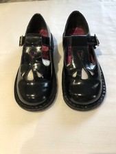 Kickers black patent for sale  WARRINGTON