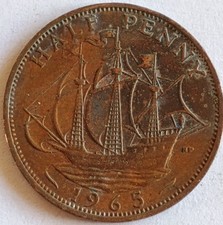 half penny 1965 for sale  ST. AUSTELL